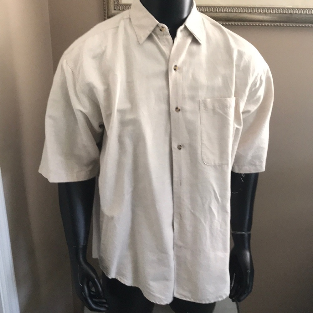 InPrivate 60/40 Linen/cotton button down shirt XL